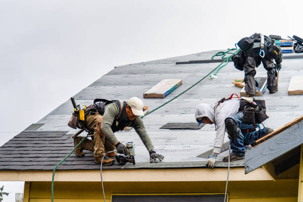 Professional Flat Roof Repair technician working in East Dubuque, IL